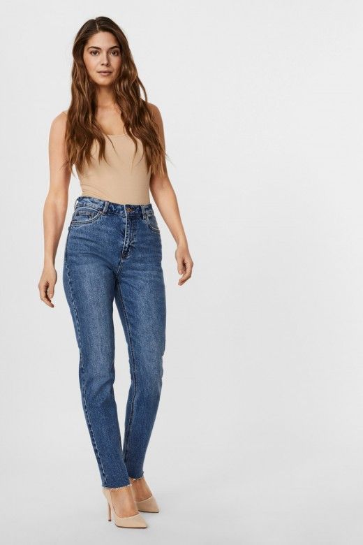 CALÇA MULHER JEANS BRENDASTRAIGHT VERO MODA CALÇA MULHER JEANS BRENDASTRAIGHT VERO MODA