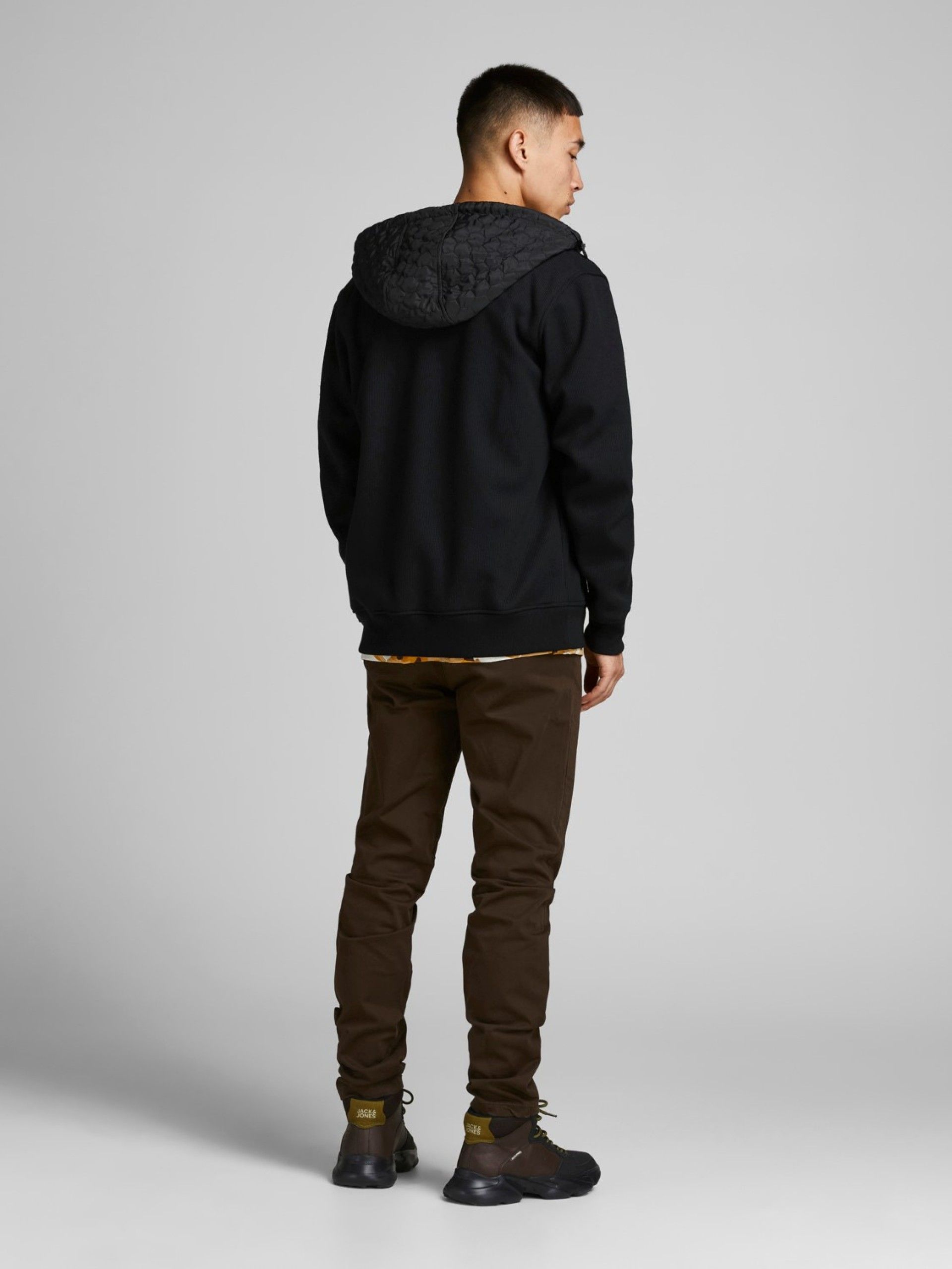 SWEAT ZIP HOMEM CACTUS HOOD JACK JONES