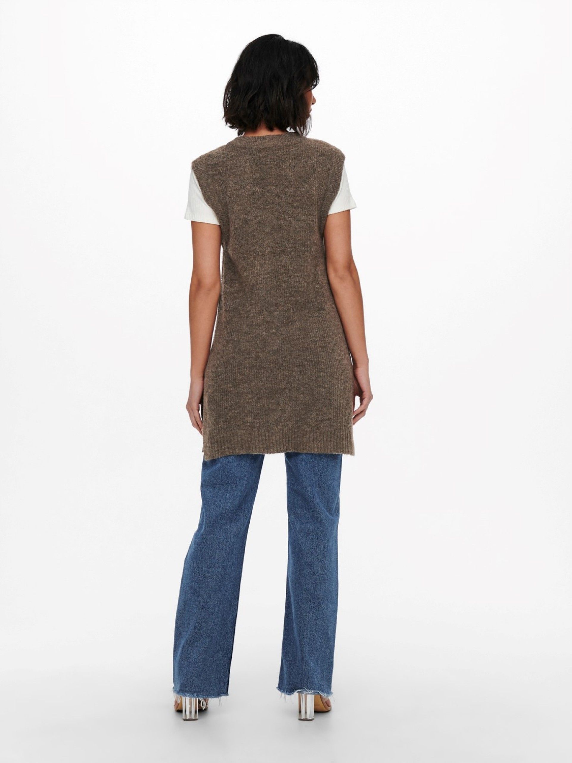 Colete longo em Malha Karinna Only