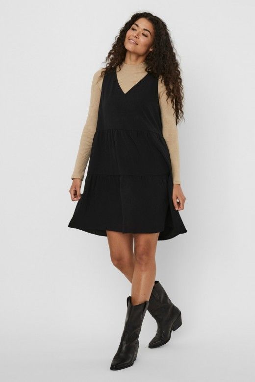 VESTIDO MULHER OLIVIA PEPLUM VERO MODA VESTIDO MULHER OLIVIA PEPLUM VERO MODA