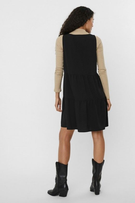 VESTIDO MULHER OLIVIA PEPLUM VERO MODA VESTIDO MULHER OLIVIA PEPLUM VERO MODA