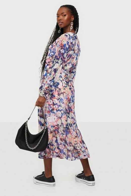 VESTIDO MULHER ZOE MIDI FLORAL ONLY VESTIDO MULHER ZOE MIDI FLORAL ONLY