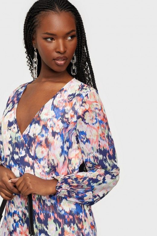 VESTIDO MULHER ZOE MIDI FLORAL ONLY VESTIDO MULHER ZOE MIDI FLORAL ONLY