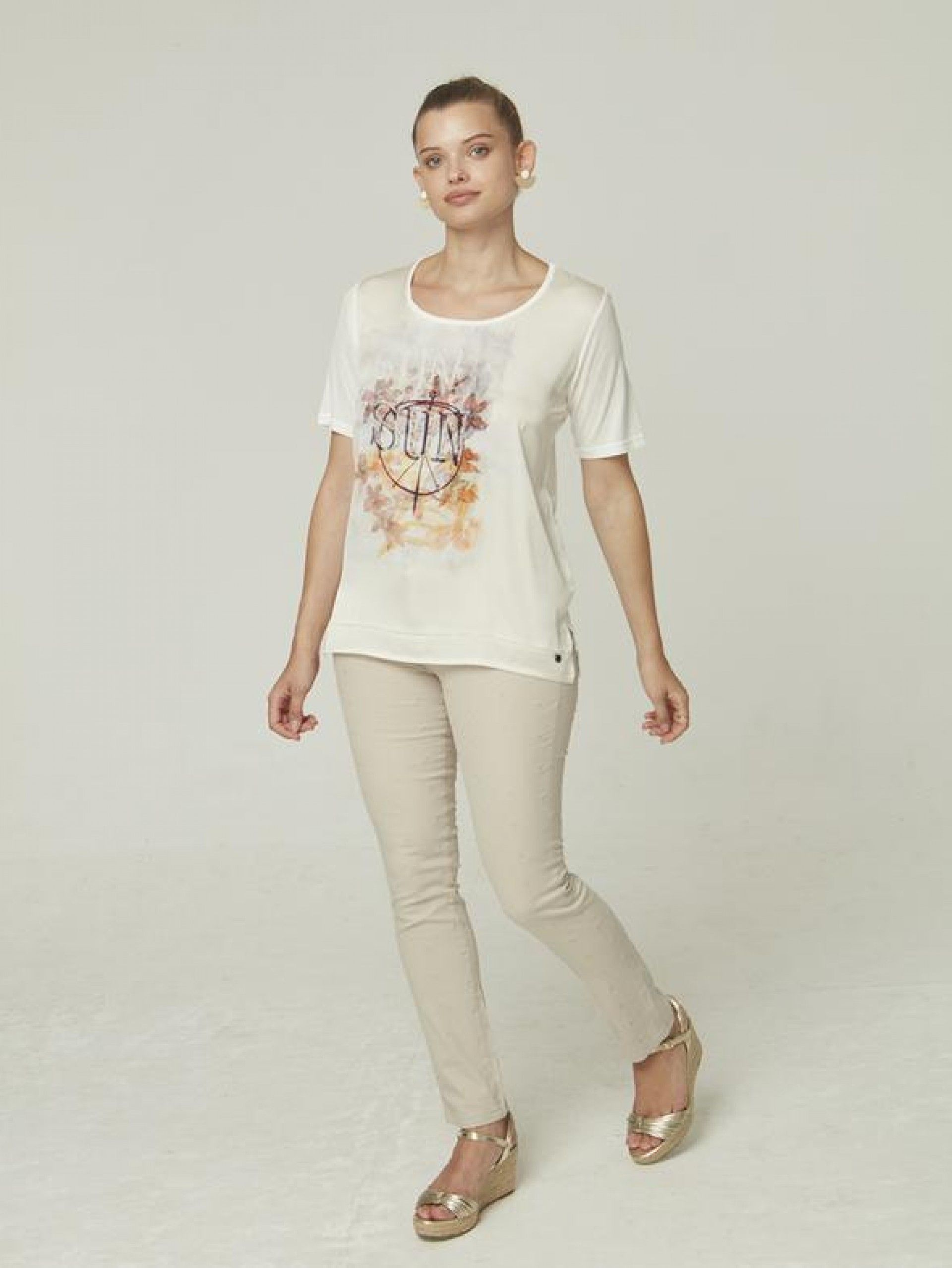 TOP MULHER PRINT SUN AZAY