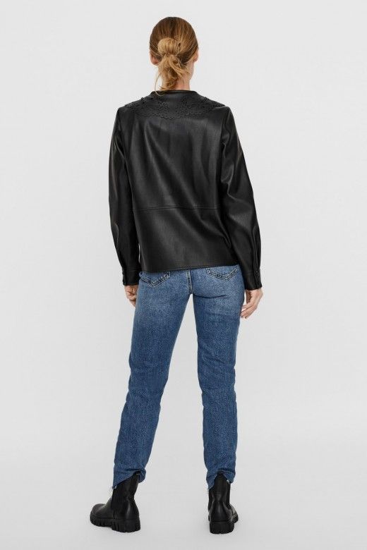 BLUSA EFEITO PELE SOLAHERA VERO MODA BLUSA EFEITO PELE SOLAHERA VERO MODA