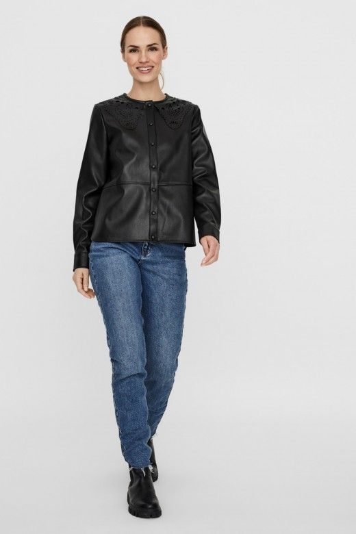 BLUSA EFEITO PELE SOLAHERA VERO MODA BLUSA EFEITO PELE SOLAHERA VERO MODA