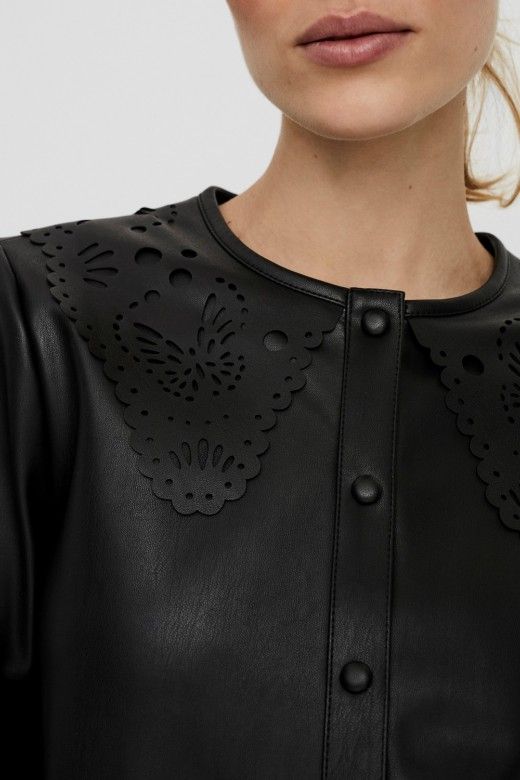 BLUSA EFEITO PELE SOLAHERA VERO MODA BLUSA EFEITO PELE SOLAHERA VERO MODA