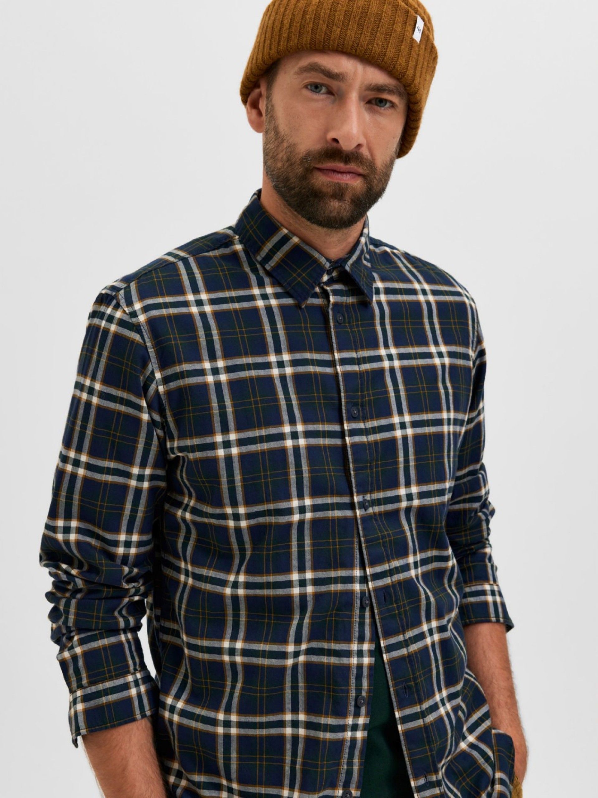 CAMISA HOMEM XADREZ SLIMTRENT SELECTED
