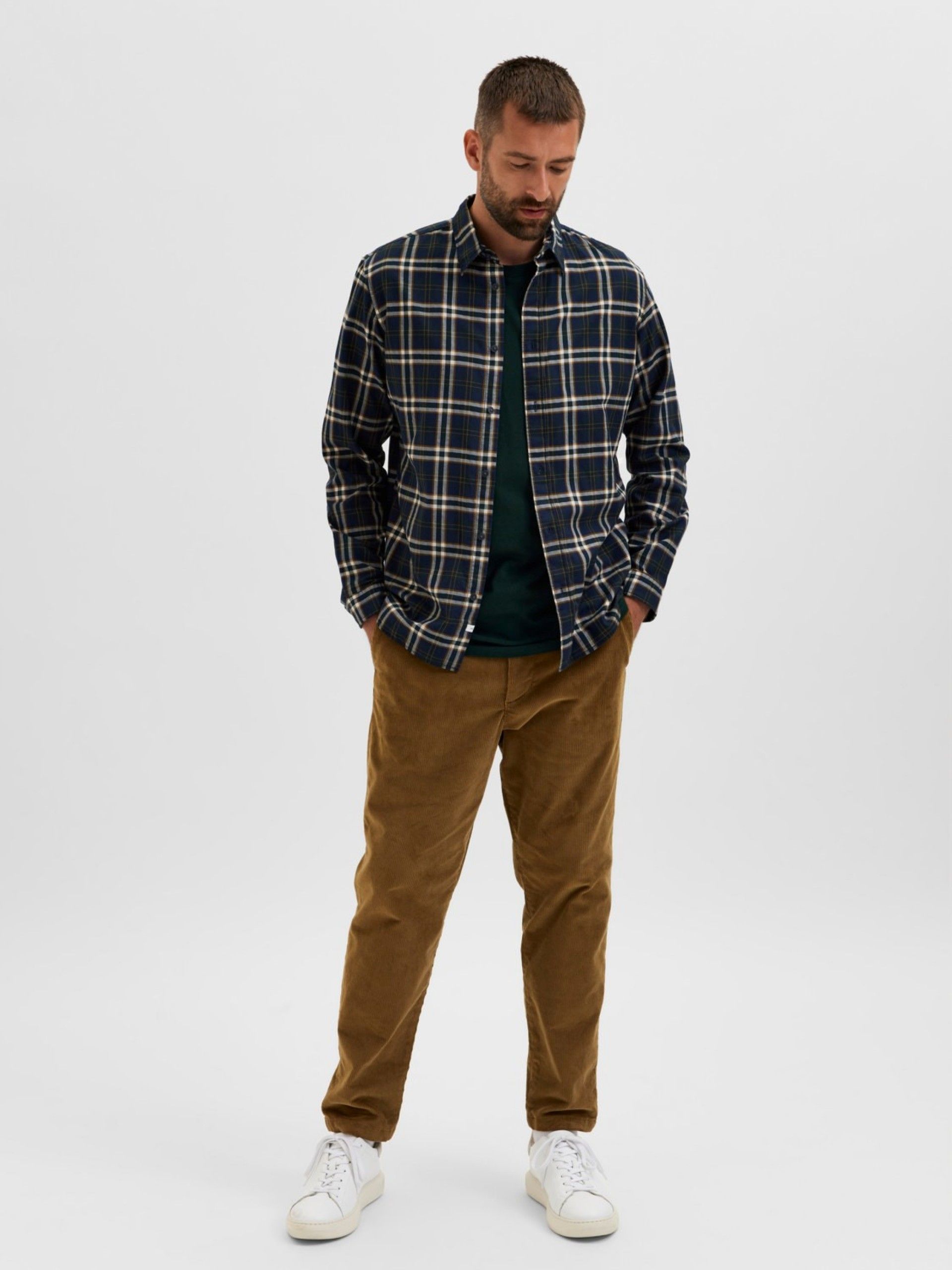 CAMISA HOMEM XADREZ SLIMTRENT SELECTED