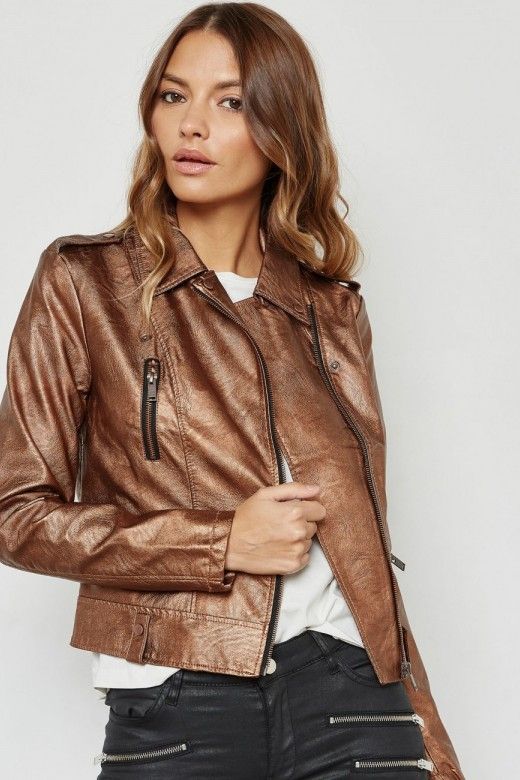 Blusão VERO MODA SAFRA Faux Leather Blusão VERO MODA SAFRA Faux Leather