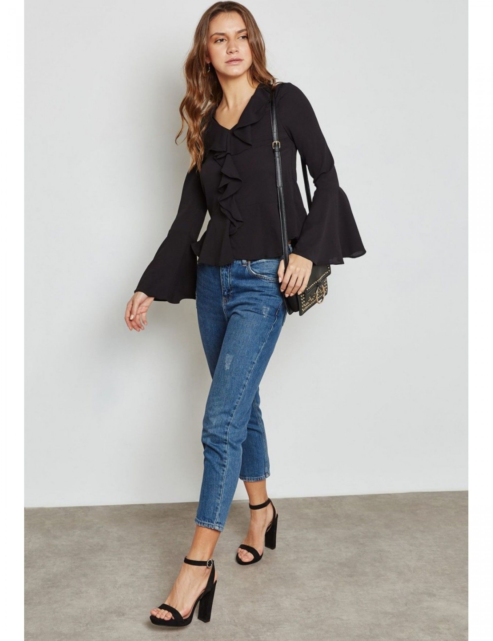 Top VERO MODA NIX Folhos