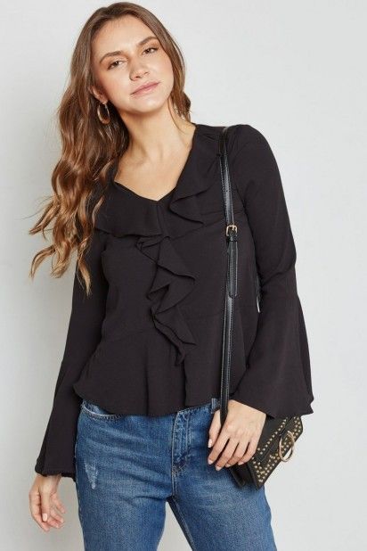 Top VERO MODA NIX Folhos