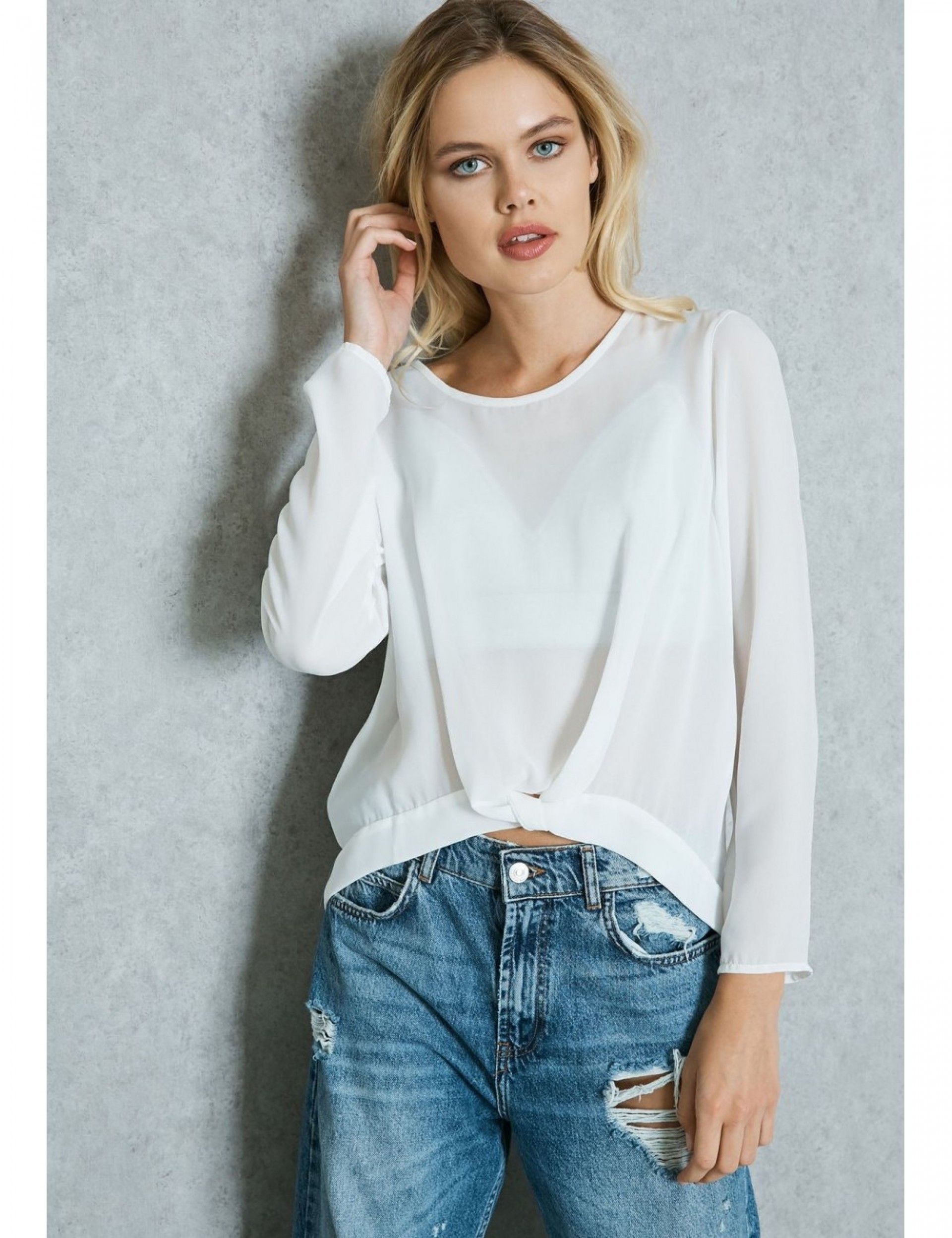 Top ONLY FIFER L/S HIGHLOW