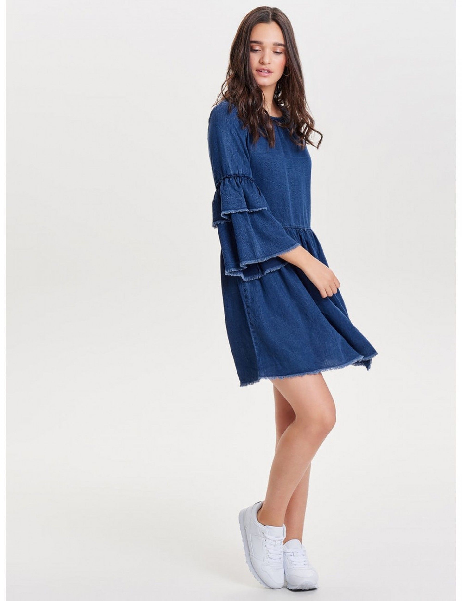 VESTIDO JEANS MULHER FLYNN RAW EDGE ONLY