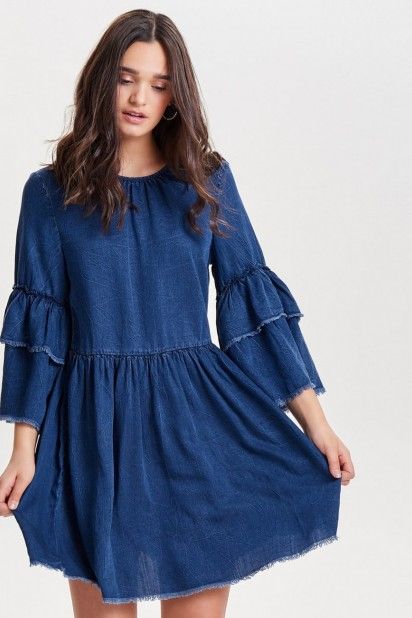 VESTIDO JEANS MULHER FLYNN RAW EDGE ONLY