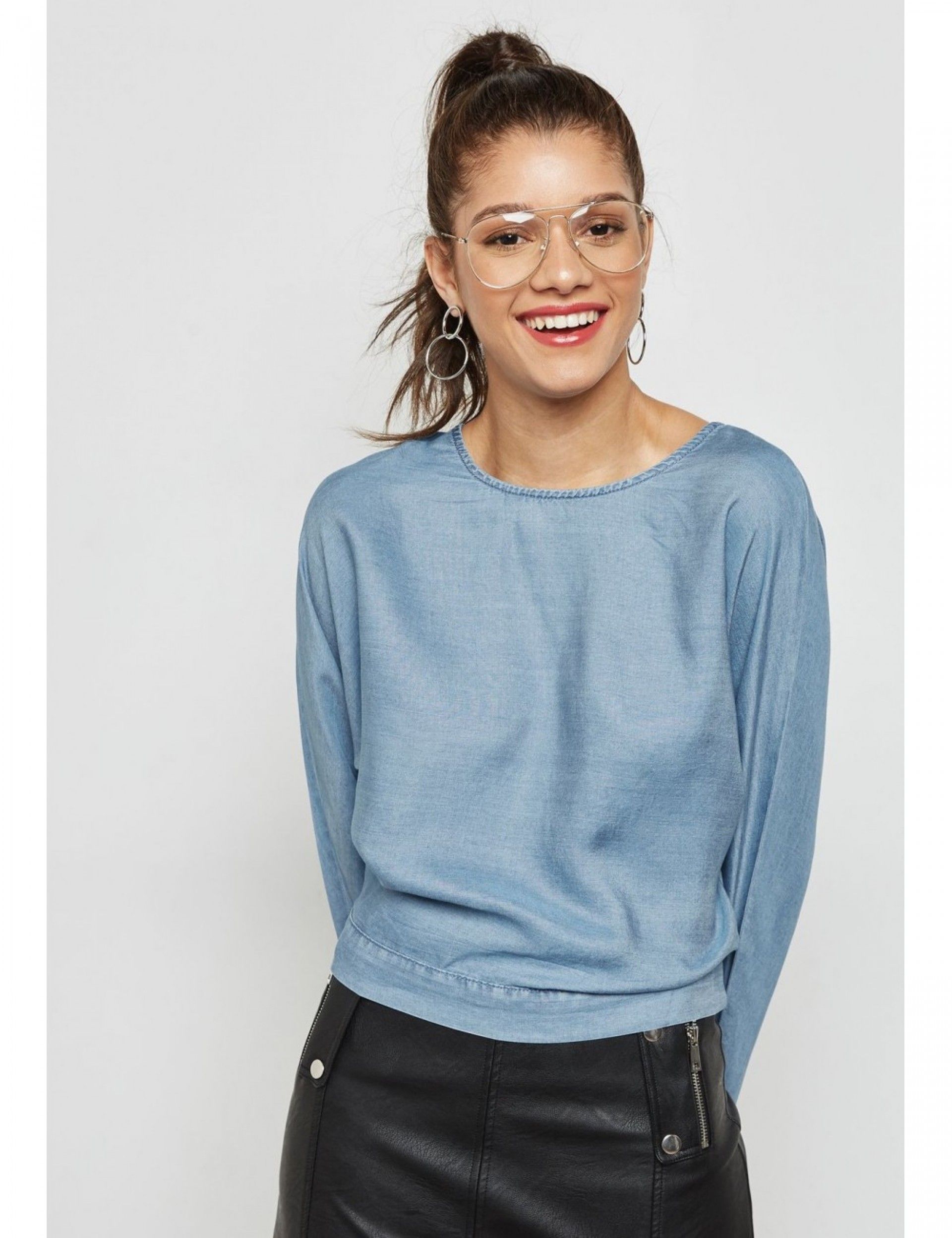 Top Mulher GAIA DNM Aberto/Costas ONLY