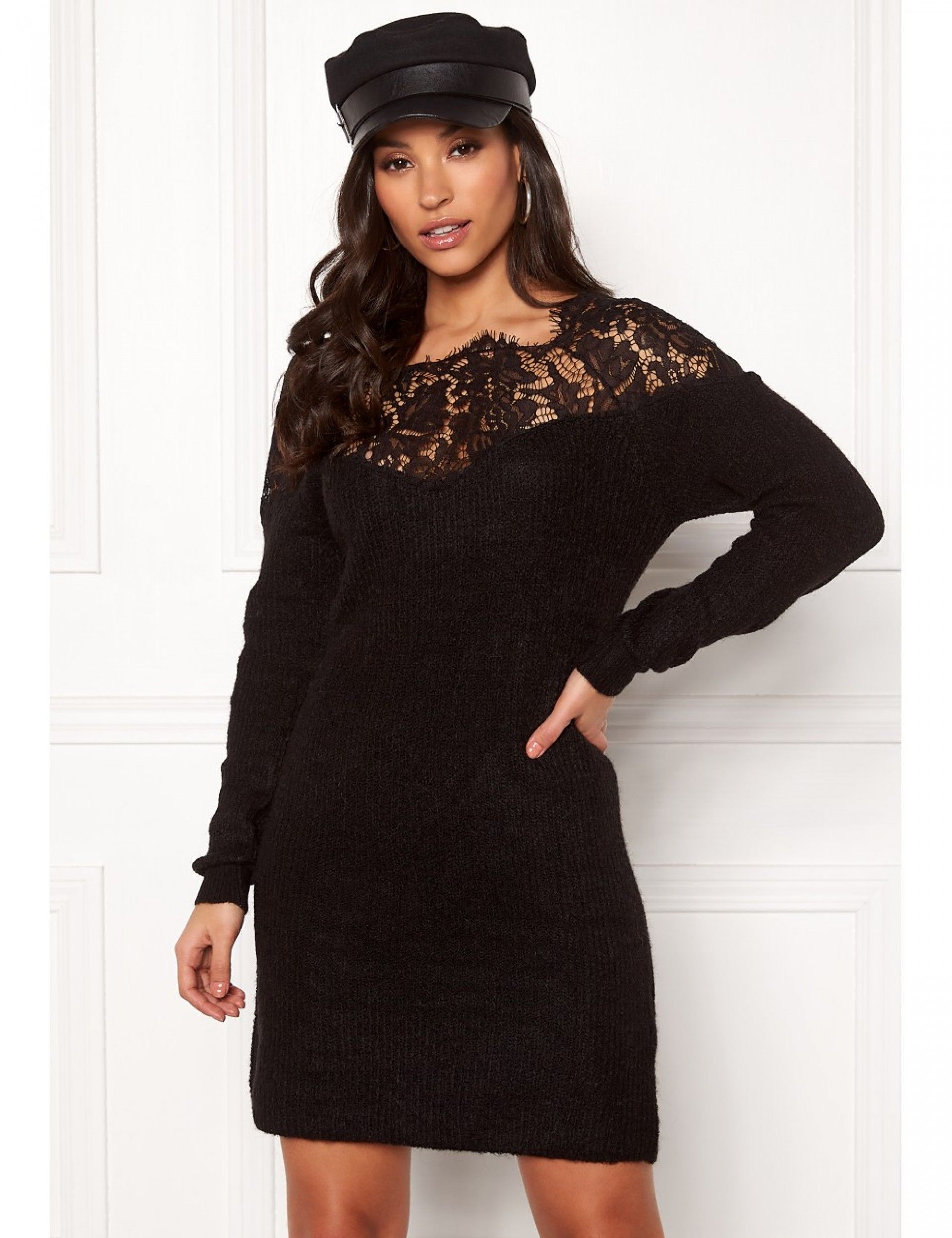 VESTIDO MULHER HANNA ALLY MALHA/RENDA ONLY