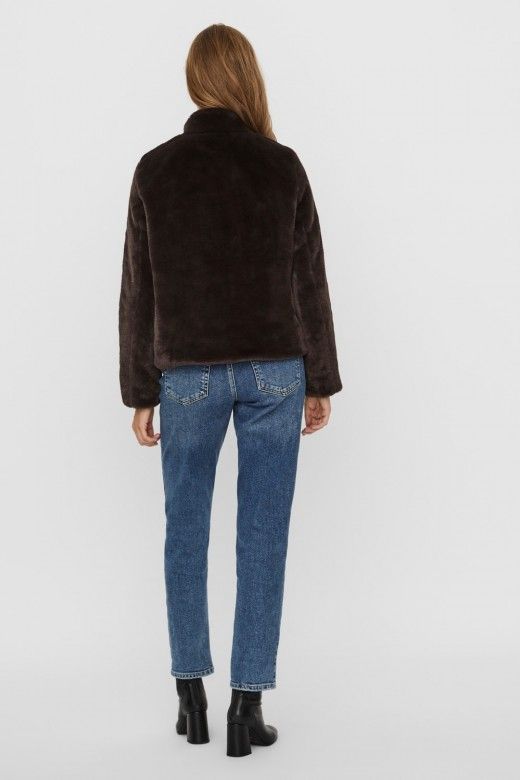 Casaco Mulher THEA FAUX FUR Curto VERO MODA Casaco Mulher THEA FAUX FUR Curto VERO MODA
