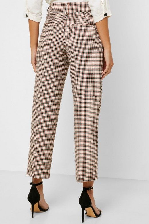 Calça Mulher BEA MID CHECK ONLY Calça Mulher BEA MID CHECK ONLY