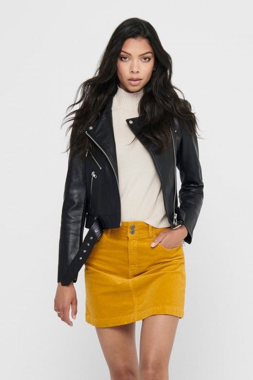 Blusão Mulher VALERIE FAUX LEATHER ONLY Blusão Mulher VALERIE FAUX LEATHER ONLY