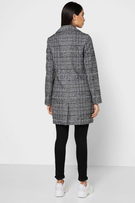 Casaco Mulher WOOL NEWSELENA CHECK ONLY Casaco Mulher WOOL NEWSELENA CHECK ONLY