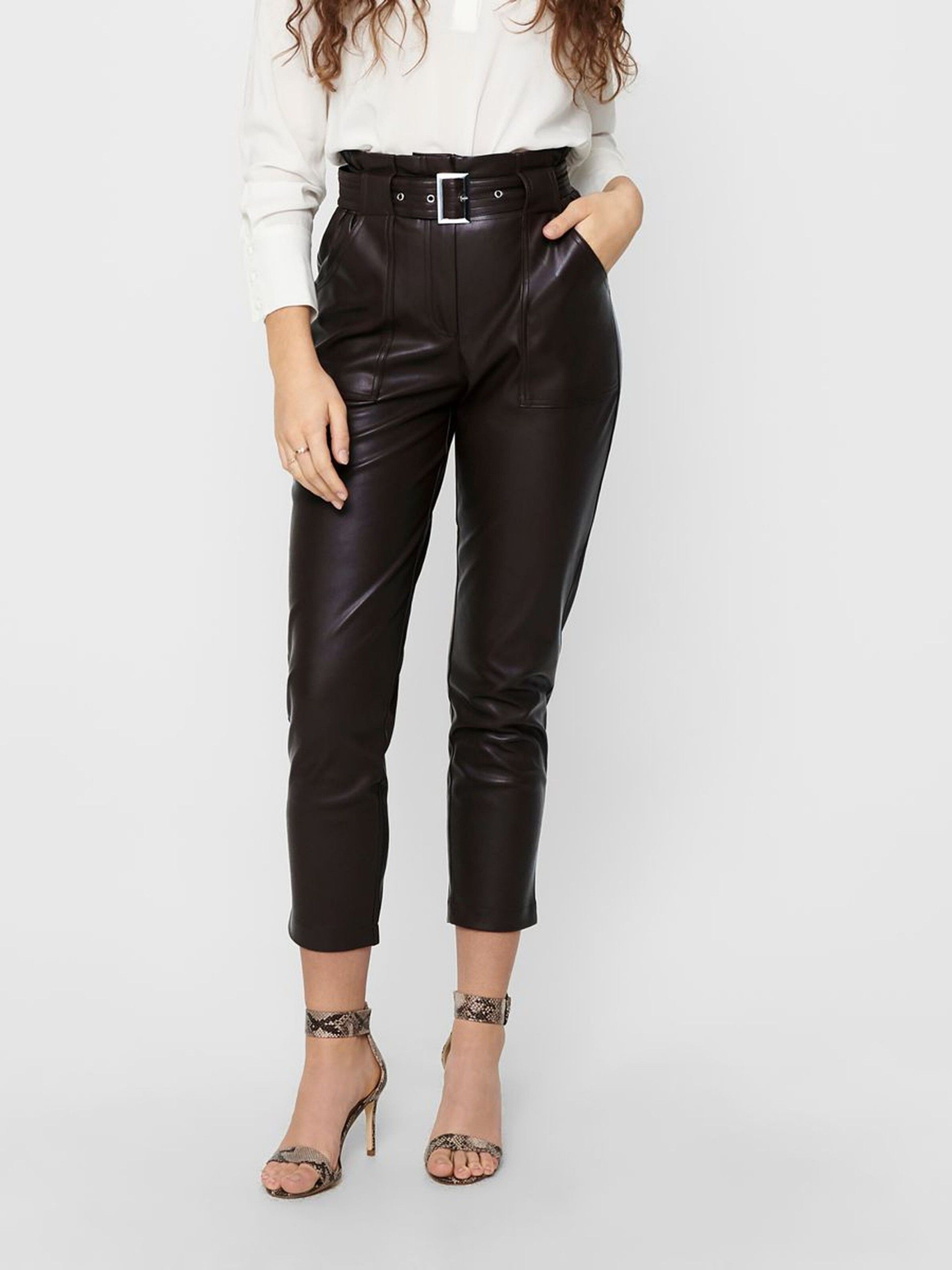 Calça Mulher BRIONY-DIONNE FAUX LEATHER ONLY