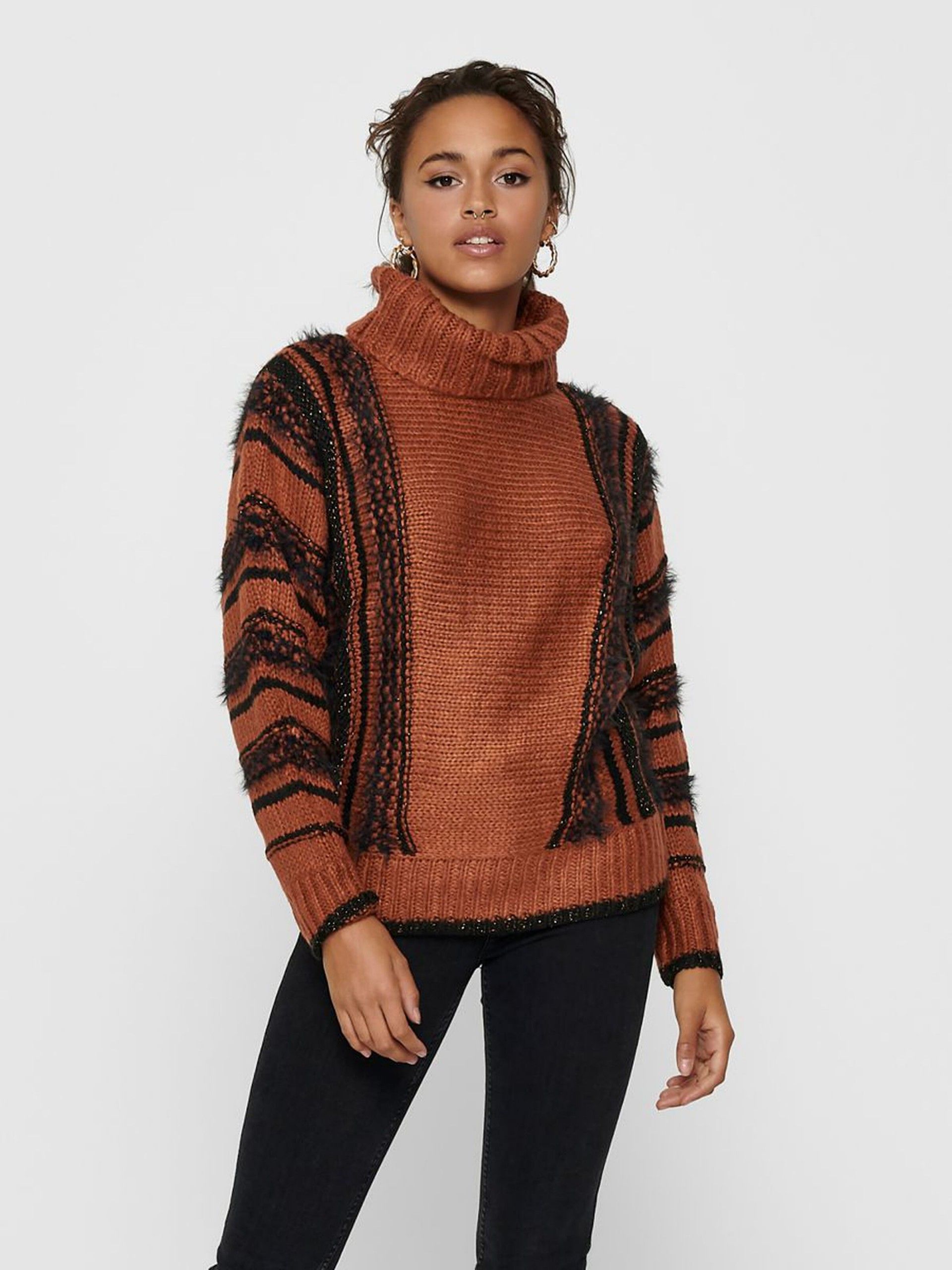 Camisola Mulher LYLA HIGHNECK GLITTER ONLY