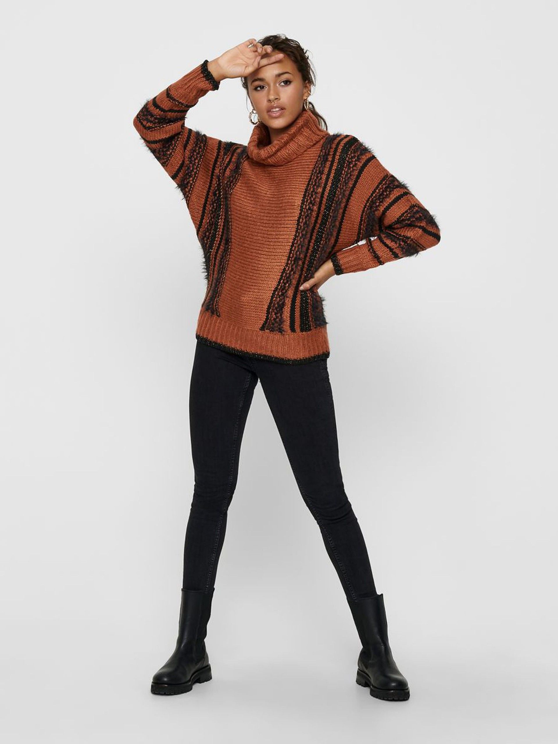 Camisola Mulher LYLA HIGHNECK GLITTER ONLY