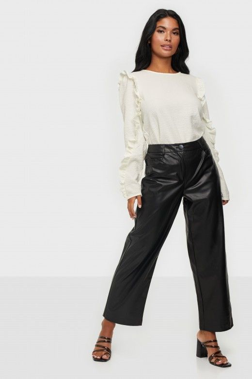 Calça Mulher GLORIA FAUX LEATHER ONLY Calça Mulher GLORIA FAUX LEATHER ONLY