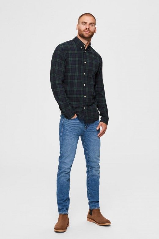 Camisa Homem HOUSTON Slim Xadrez SELECTED Camisa Homem HOUSTON Slim Xadrez SELECTED