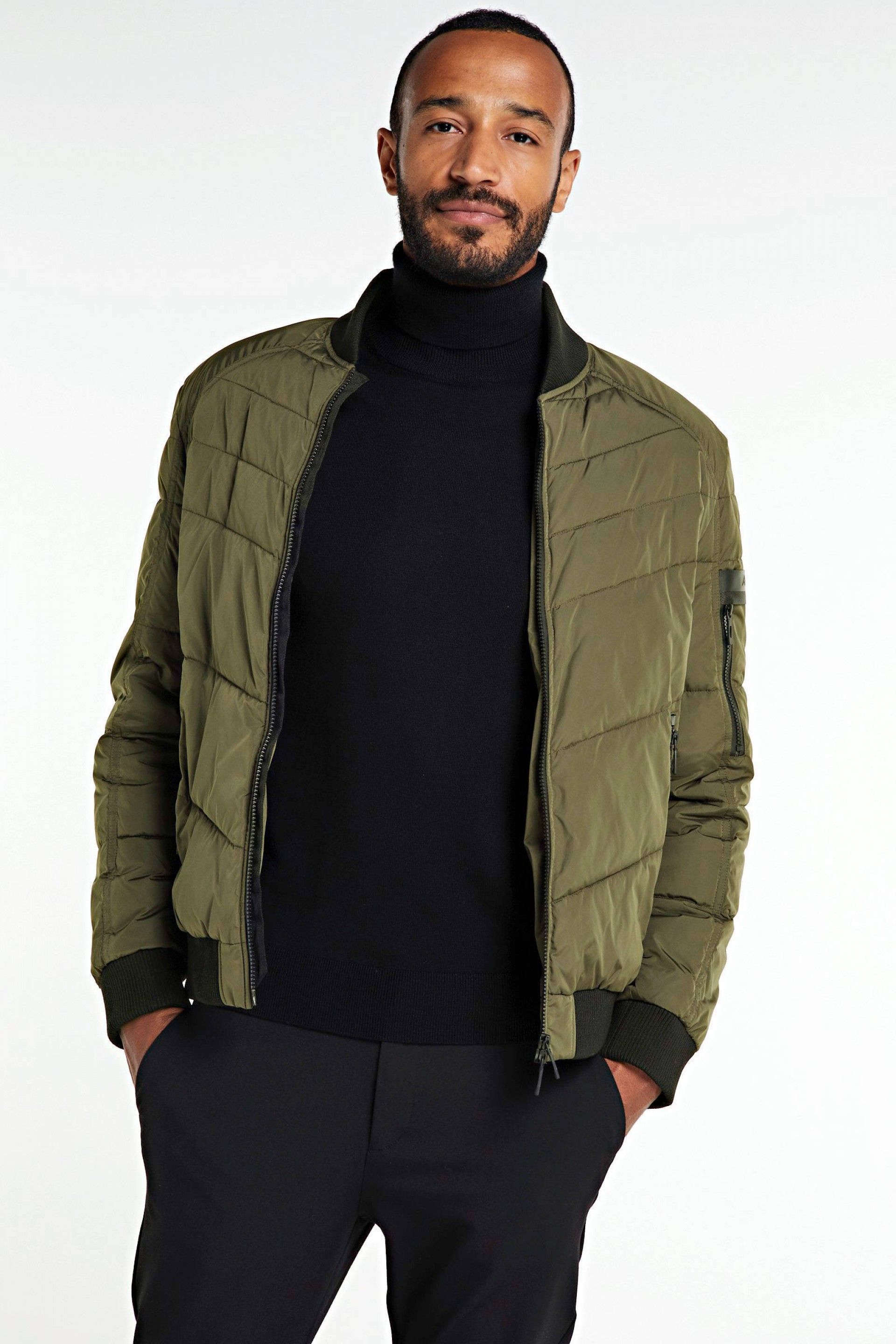 CASACO HOMEM BOMBER SLIM LOGO MORATO