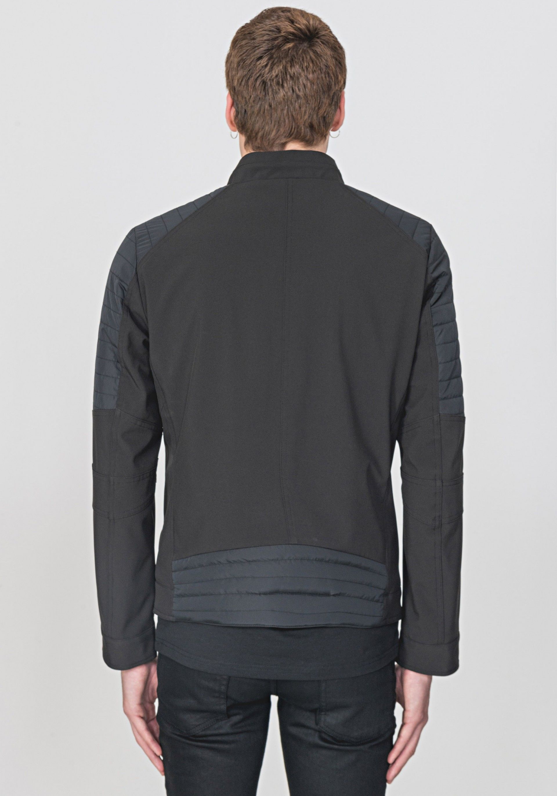 CASACO HOMEM BIKER SLIM LOGO MORATO