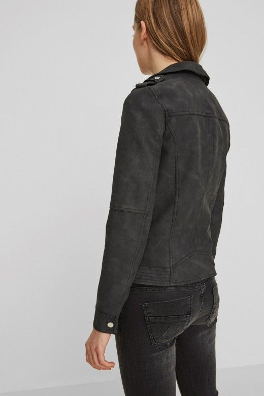 CASACO MULHER WORLD FAUX LEATHER CURTO PMU-M VERO MODA CASACO MULHER WORLD FAUX LEATHER CURTO PMU-M VERO MODA