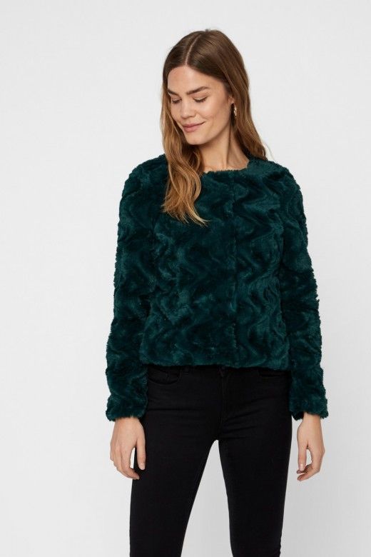 Casaco Mulher Pelo Curto CURL VERO MODA Casaco Mulher Pelo Curto CURL VERO MODA
