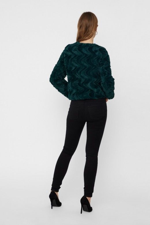 Casaco Mulher Pelo Curto CURL VERO MODA Casaco Mulher Pelo Curto CURL VERO MODA