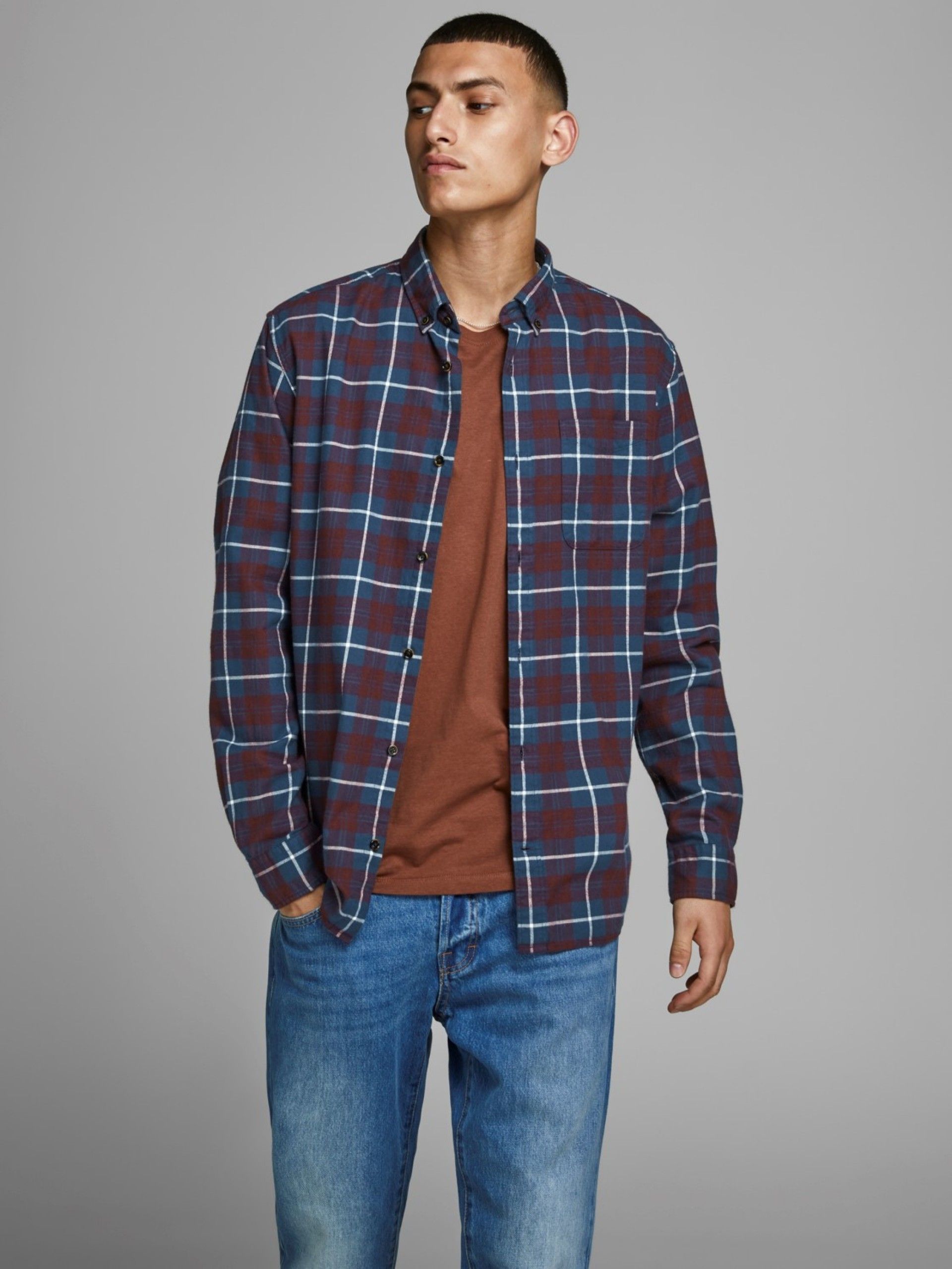 Camisa Homem EWASHINGTON Xadrez Jack Jones