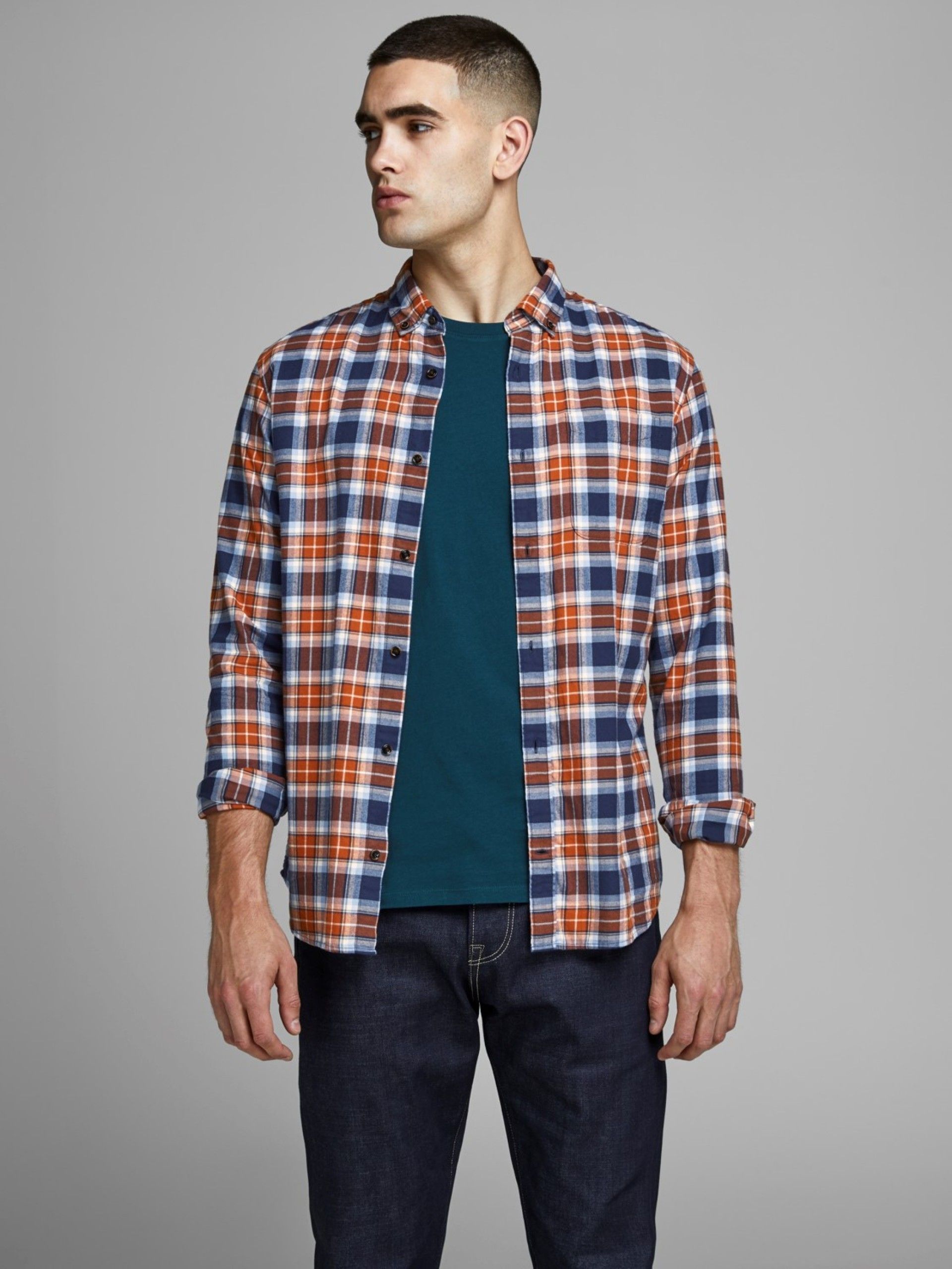 Camisa Homem EWASHINGTON Xadrez Jack Jones