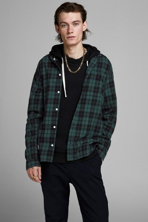 Camisa Homem JAKE Xadrez S/Fit Jack & Jones Camisa Homem JAKE Xadrez S/Fit Jack & Jones