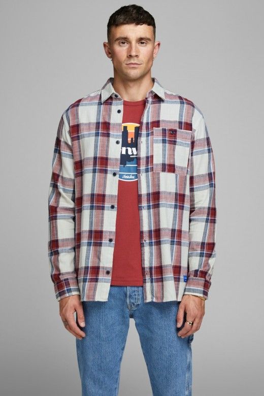Camisa Homem HENRI Xadrez Jack Jones Camisa Homem HENRI Xadrez Jack Jones