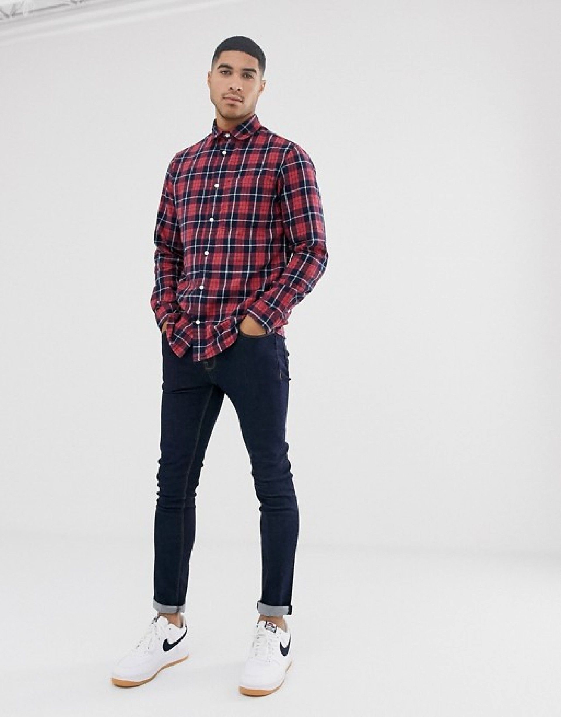 Camisa Homem JAKE Xadrez S/Fit Jack & Jones