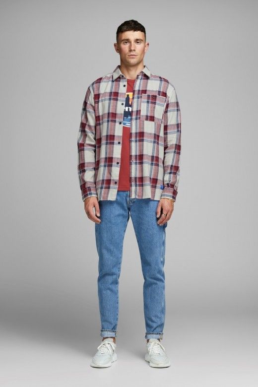 Camisa Homem HENRI Xadrez Jack Jones Camisa Homem HENRI Xadrez Jack Jones