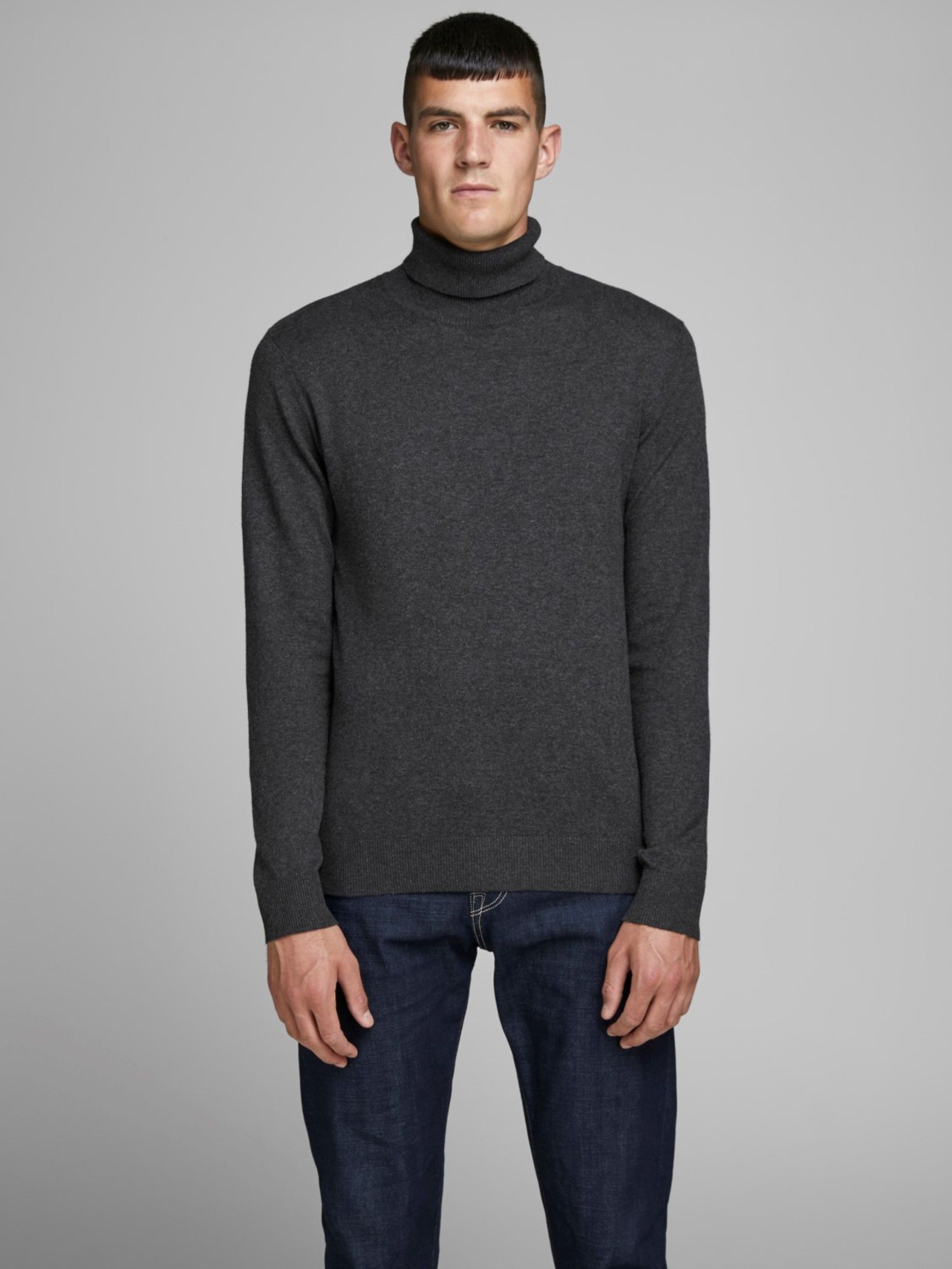 Malha Homem Gola Alta Emil Roll Jack Jones