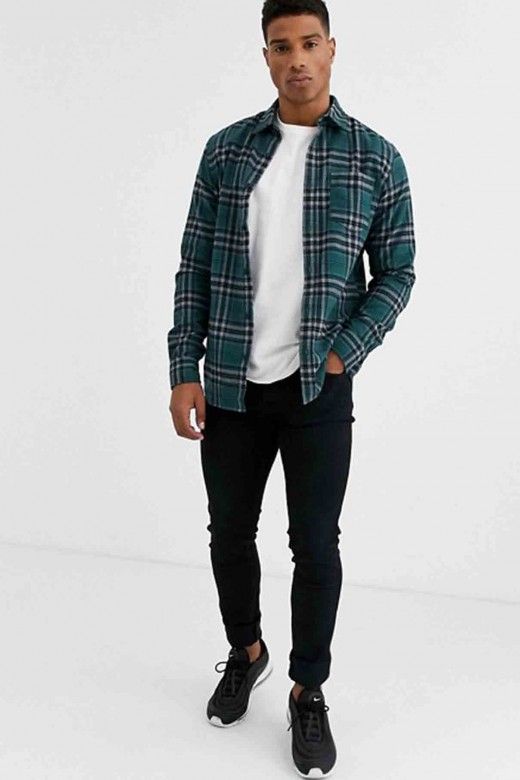 Camisa Homem BROOK Xadrez JACK JONES Camisa Homem BROOK Xadrez JACK JONES