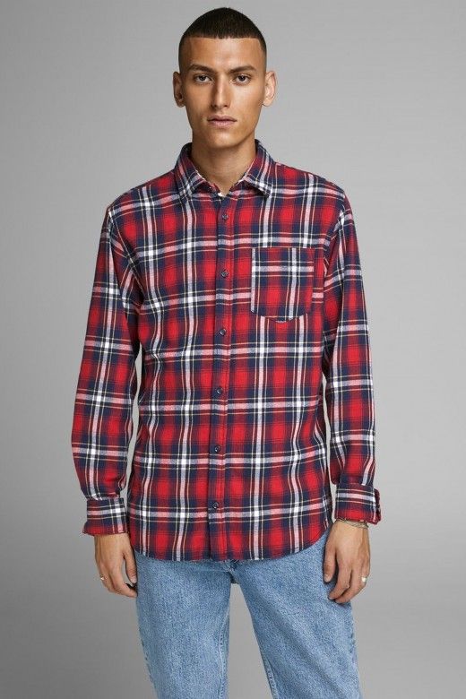 Camisa Homem BROOK Xadrez JACK JONES Camisa Homem BROOK Xadrez JACK JONES