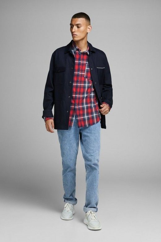 Camisa Homem BROOK Xadrez JACK JONES Camisa Homem BROOK Xadrez JACK JONES