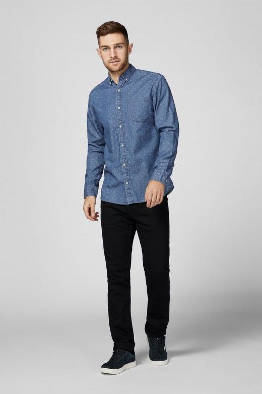 Camisa Homem MARLEY DENIM Jack Jones Camisa Homem MARLEY DENIM Jack Jones