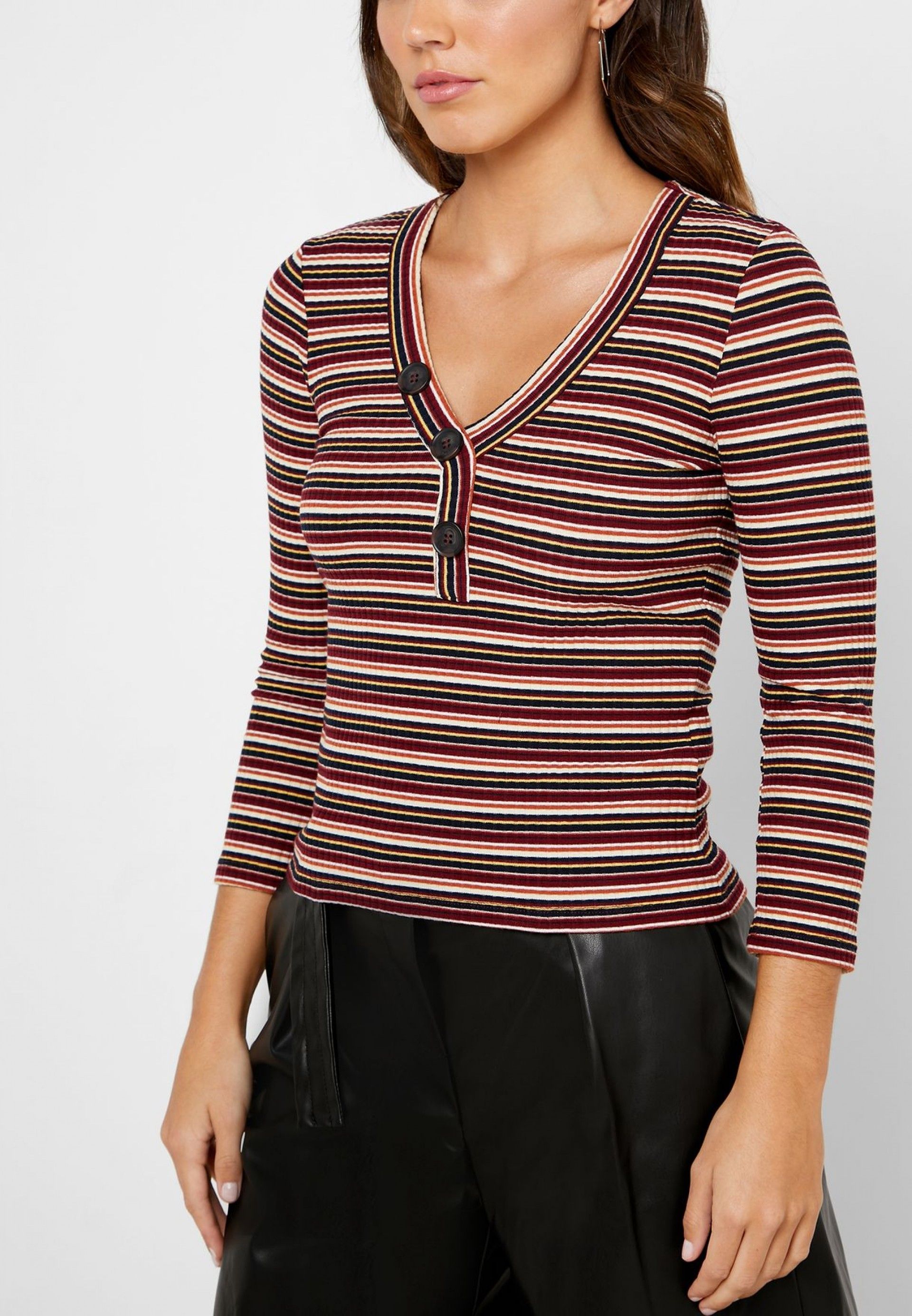 Top Mulher V NELLA 3/4 ONLY