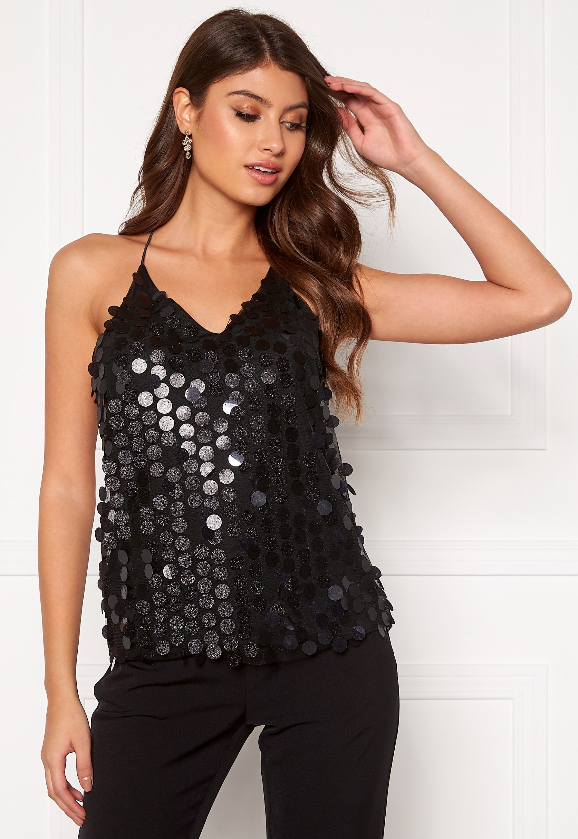 Top Mulher JULIA SEQUINS STRAO PIECES