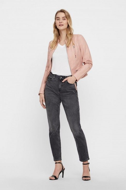 BLUSAO MULHER LEKSIFAVO SHORT FAUX LEATHER VERO MODA BLUSAO MULHER LEKSIFAVO SHORT FAUX LEATHER VERO MODA