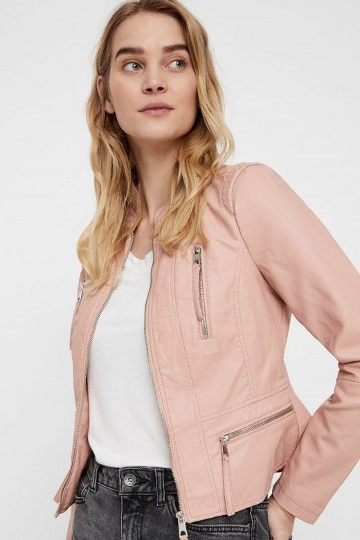 BLUSAO MULHER LEKSIFAVO SHORT FAUX LEATHER VERO MODA BLUSAO MULHER LEKSIFAVO SHORT FAUX LEATHER VERO MODA